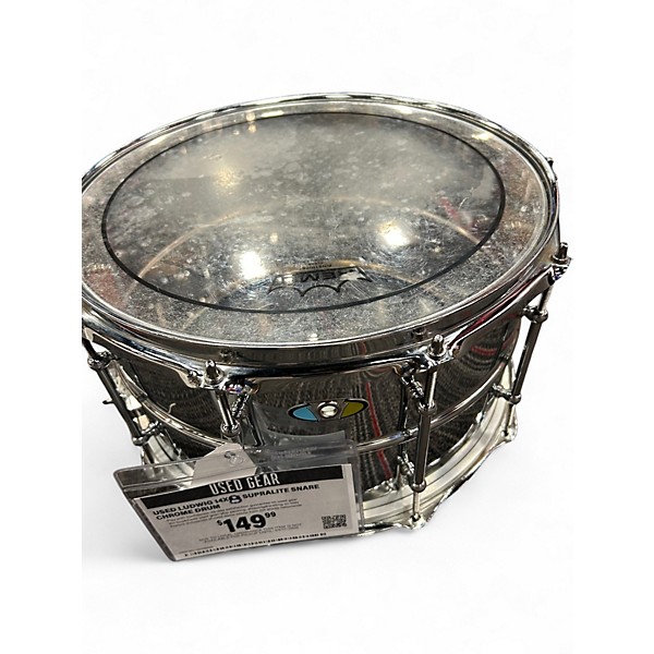Used Ludwig 14X6.5 Supralite Snare Chrome Drum
