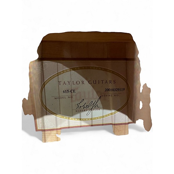 Used Taylor 615CE Natural Acoustic Electric Guitar