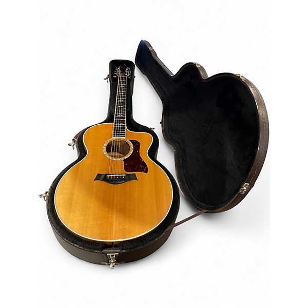 Used Taylor 615CE Natural Acoustic Electric Guitar