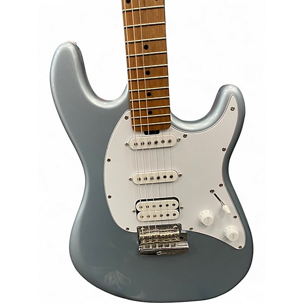 Used Sterling by Music Man CUTLASS HSS FIREMIST SILVER Solid Body Electric Guitar
