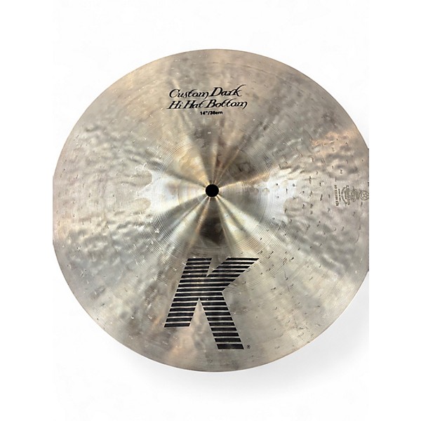 Used Zildjian 14in K Custom Dark Hi Hat Pair Cymbal