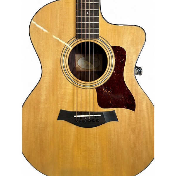 Used Taylor 214CE PLUS Natural Acoustic Electric Guitar