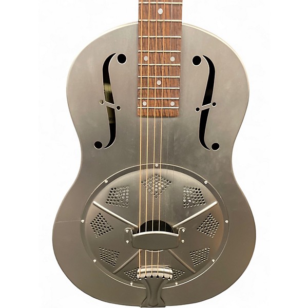 Used Regal RC-43 BRUSHED METAL Resonator Guitar