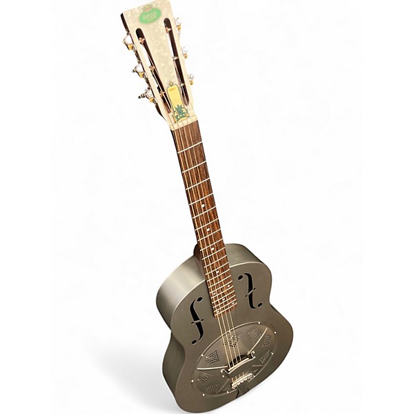 Used Regal RC-43 BRUSHED METAL Resonator Guitar