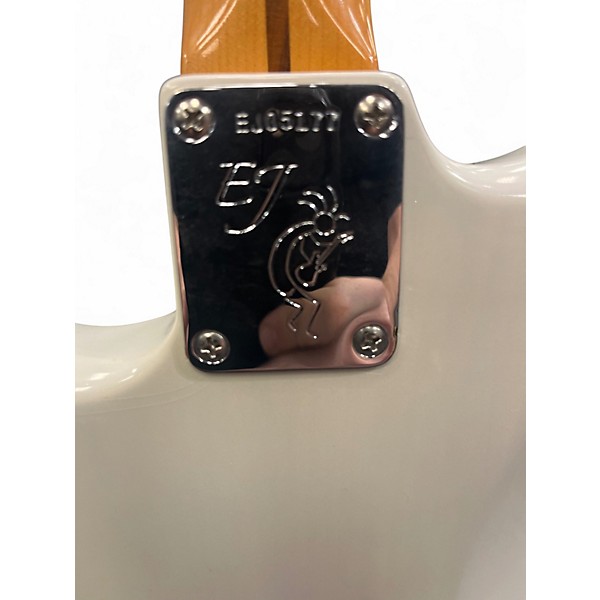 Used Fender Artist Series Eric Johnson Stratocaster Olympic White Solid Body Electric Guitar