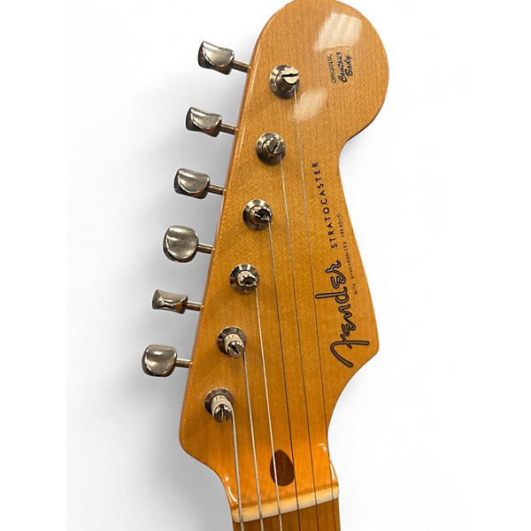Used Fender Artist Series Eric Johnson Stratocaster Olympic White Solid Body Electric Guitar