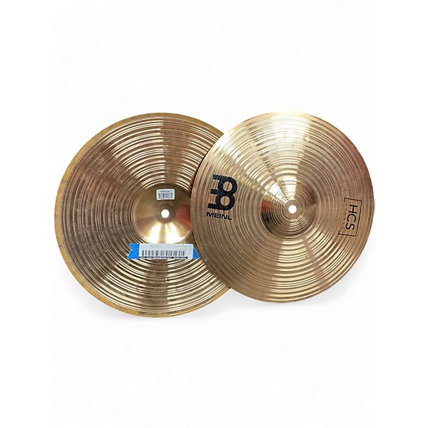 Used Meinl  13in HCS BRONZE HIHAT PAIR Cymbal