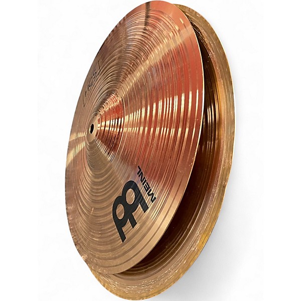 Used Meinl  13in HCS BRONZE HIHAT PAIR Cymbal