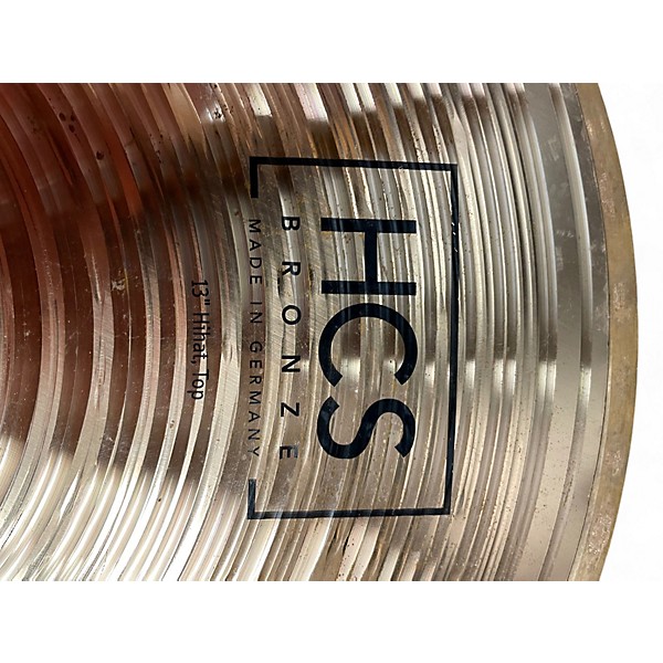Used Meinl  13in HCS BRONZE HIHAT PAIR Cymbal