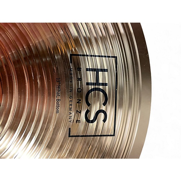 Used Meinl  13in HCS BRONZE HIHAT PAIR Cymbal