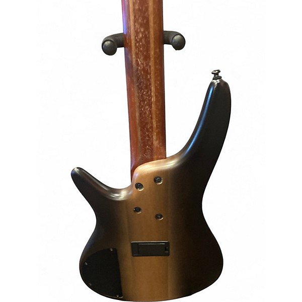 Used Ibanez SR505 5 String Brown Electric Bass Guitar