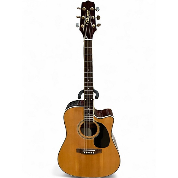 Used Takamine eg334sc Antique Natural Acoustic Electric Guitar