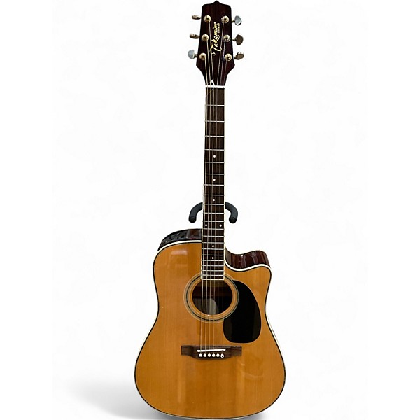 Used Takamine eg334sc Antique Natural Acoustic Electric Guitar