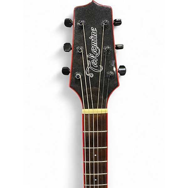 Used Takamine GF49CECB Black Acoustic Electric Guitar