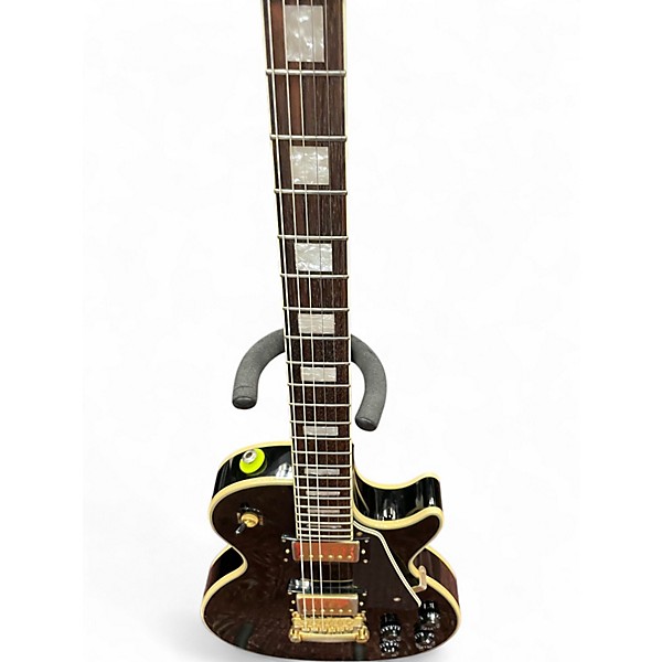 Used Epiphone Les Paul Custom Black and Gold Solid Body Electric Guitar