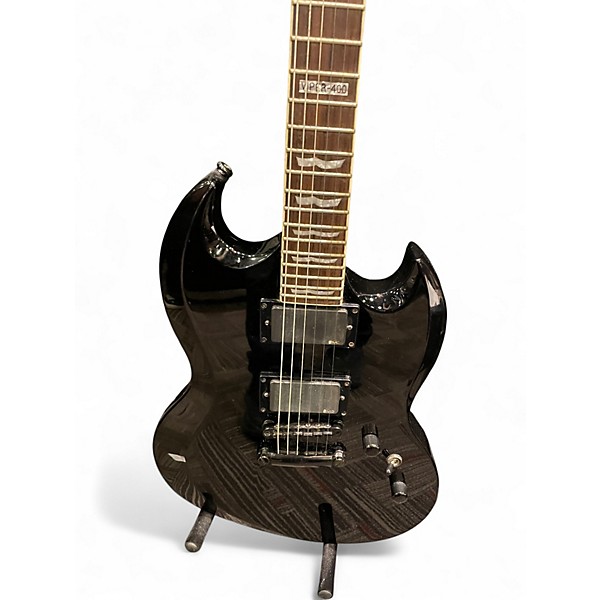 Used 2022 ESP LTD Viper 400 Black Solid Body Electric Guitar