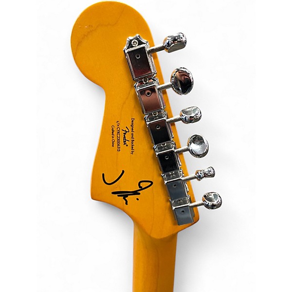 Used Squier J Mascis Jazzmaster Cream Solid Body Electric Guitar