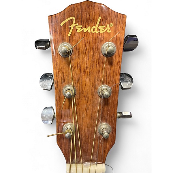 Used Fender GC140SCE Grand Concert Natural Acoustic Electric Guitar