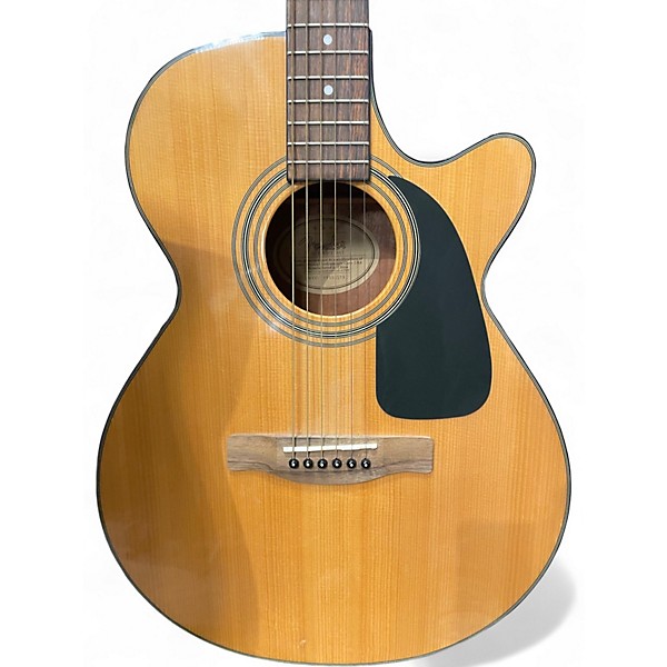 Used Fender GC140SCE Grand Concert Natural Acoustic Electric Guitar