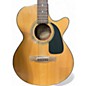 Used Fender GC140SCE Grand Concert Natural Acoustic Electric Guitar