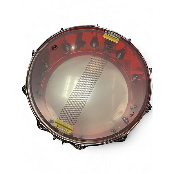 Used DW 14X6.5 Design Series Acrylic Snare RED Drum