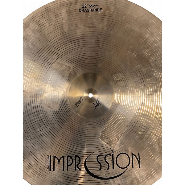 Used Impressions 22in Traditional Crash Ride Cymbal