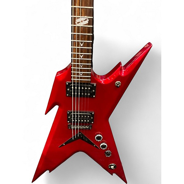 Used Dean Dime Razorback Blood Red Solid Body Electric Guitar