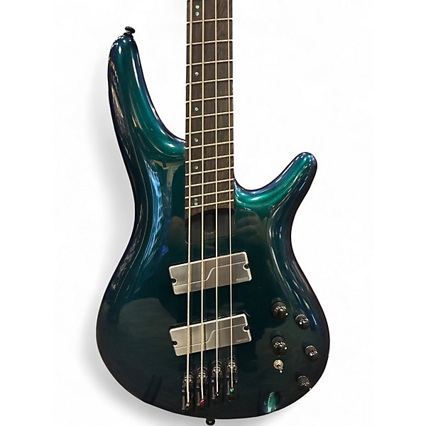 Used Ibanez SRMS720 Green Electric Bass Guitar