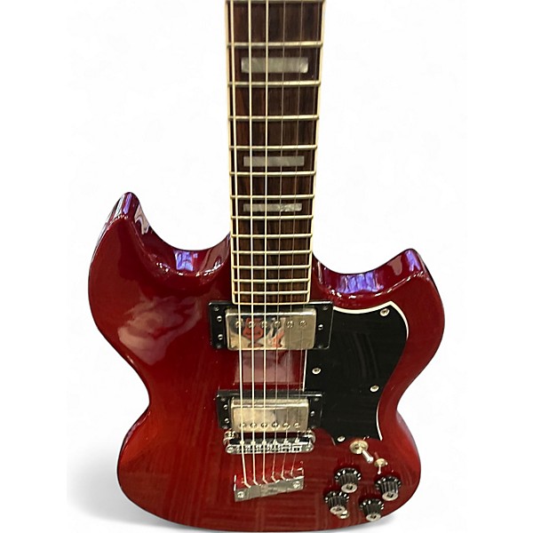 Used Guild S100 Cherry Solid Body Electric Guitar