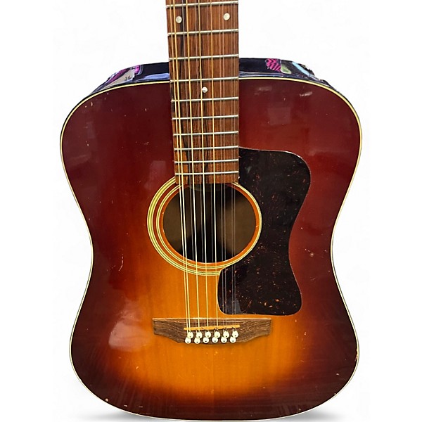 Used Guild D25-12 Amber Burst 12 String Acoustic Guitar