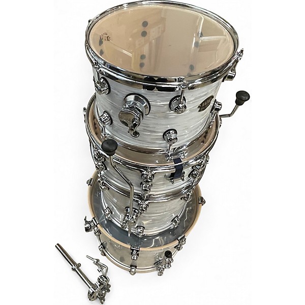 Used Natal Drums 4 Piece ARCADIA BIRCH SERIES WHITE SWIRL Drum Kit