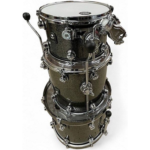Used Natal Drums 3 Piece MAPLE TRADITIONAL JAZZ BLACK SPARKLE Drum Kit