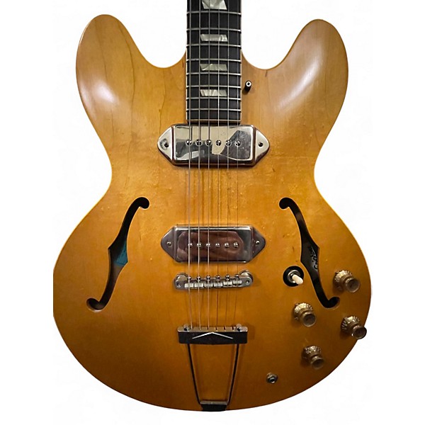 Vintage 1990s Epiphone USA Collection John Lennon Signature 68 Casino Natural Hollow Body Electric Guitar