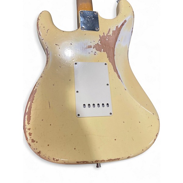 Used Fender 69 stratocaster relic custom shop Olympic White Solid Body Electric Guitar