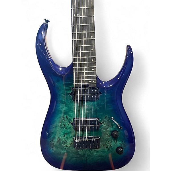 Used Jackson Pro Plus Series Signature Misha Mansoor Juggernaut HT7P Chlorine Burst Solid Body Electric Guitar