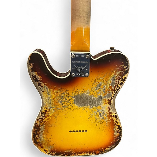 Used 2021 Fender CUSTOM SHOP LTD 59 TELECASTER RELIC 3 Tone Sunburst Solid Body Electric Guitar