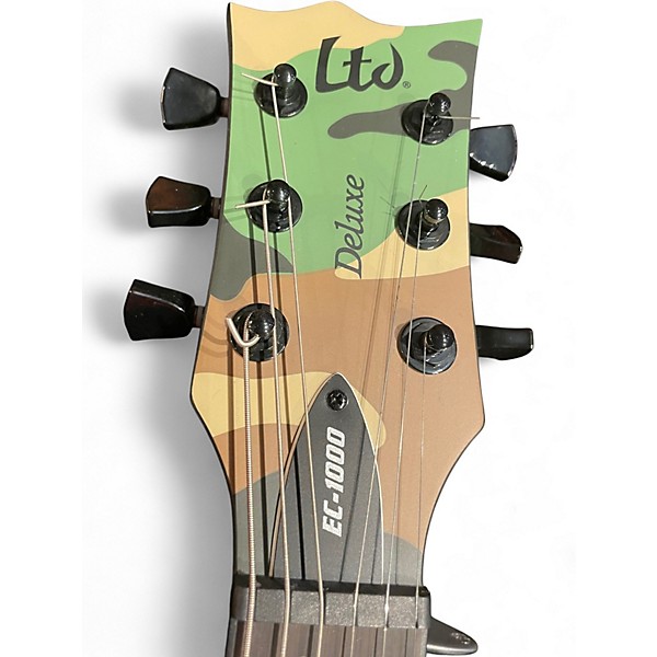 Used ESP LTD EC1000 Camo Solid Body Electric Guitar