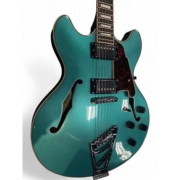 Used D'Angelico Premier  Blue Hollow Body Electric Guitar