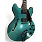 Used D'Angelico Premier  Blue Hollow Body Electric Guitar