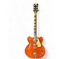Used Eastwood Classic 6 Orange Hollow Body Electric Guitar thumbnail