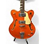 Used Eastwood Classic 6 Orange Hollow Body Electric Guitar