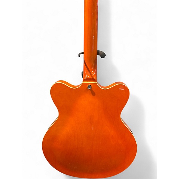 Used Eastwood Classic 6 Orange Hollow Body Electric Guitar