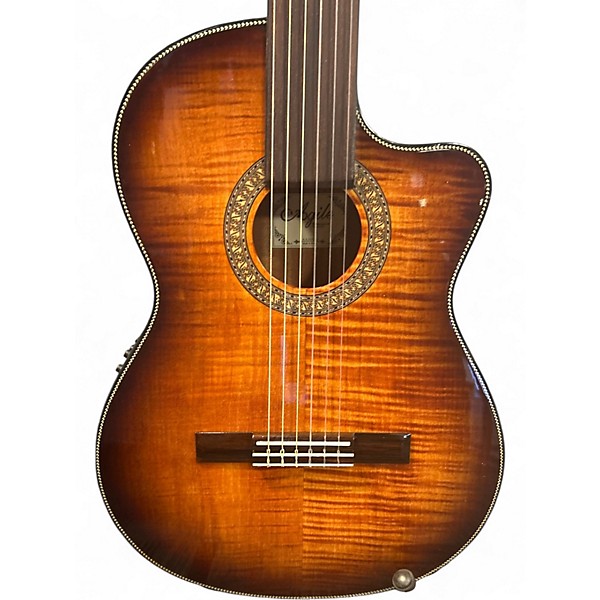 Used Agile Classical 625 EQ Cut 2 Color Sunburst Classical Acoustic Guitar