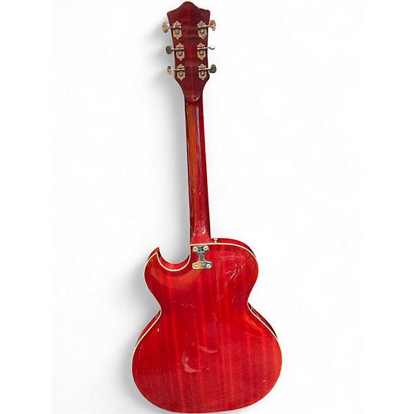 Vintage 1960s Goya Rangemaster Red Hollow Body Electric Guitar