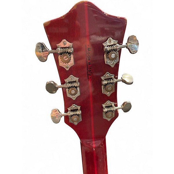 Vintage 1960s Goya Rangemaster Red Hollow Body Electric Guitar