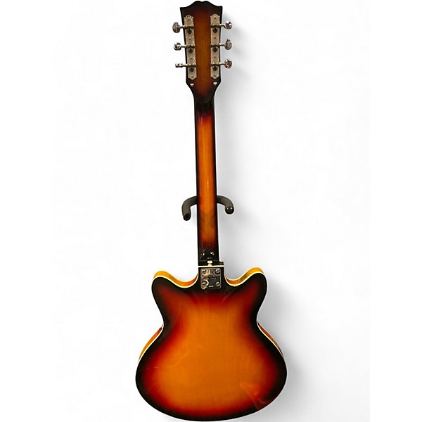 Vintage 1960s Silvertone 319  MIJ 2 Tone Sunburst Hollow Body Electric Guitar