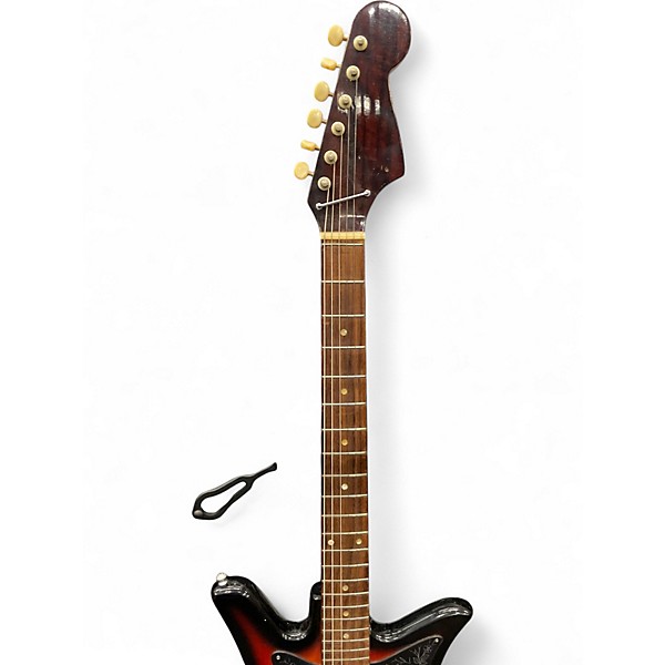 Vintage 1960s Kawai / Teisco Tulip sunburst Solid Body Electric Guitar