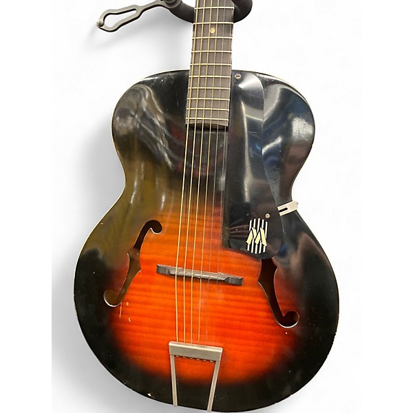 Vintage 1960s Harmony Monterey Sunburst Acoustic Guitar