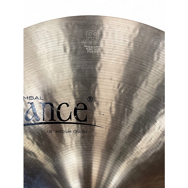Used MEINL 18in Byzance Medium Crash Cymbal