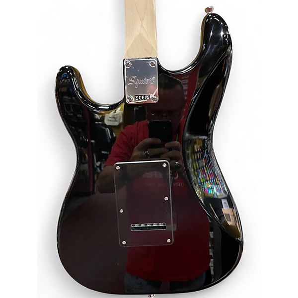 Used Squier SONIC STRATOCASTER HSS Black Solid Body Electric Guitar